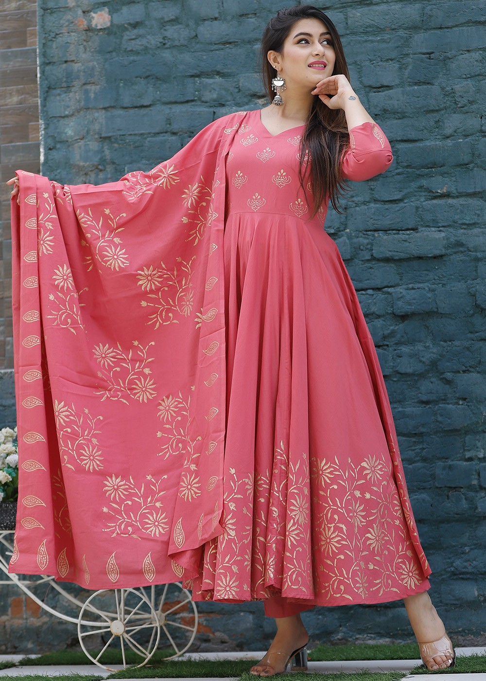 Printed Anarkali Suits and Outfits