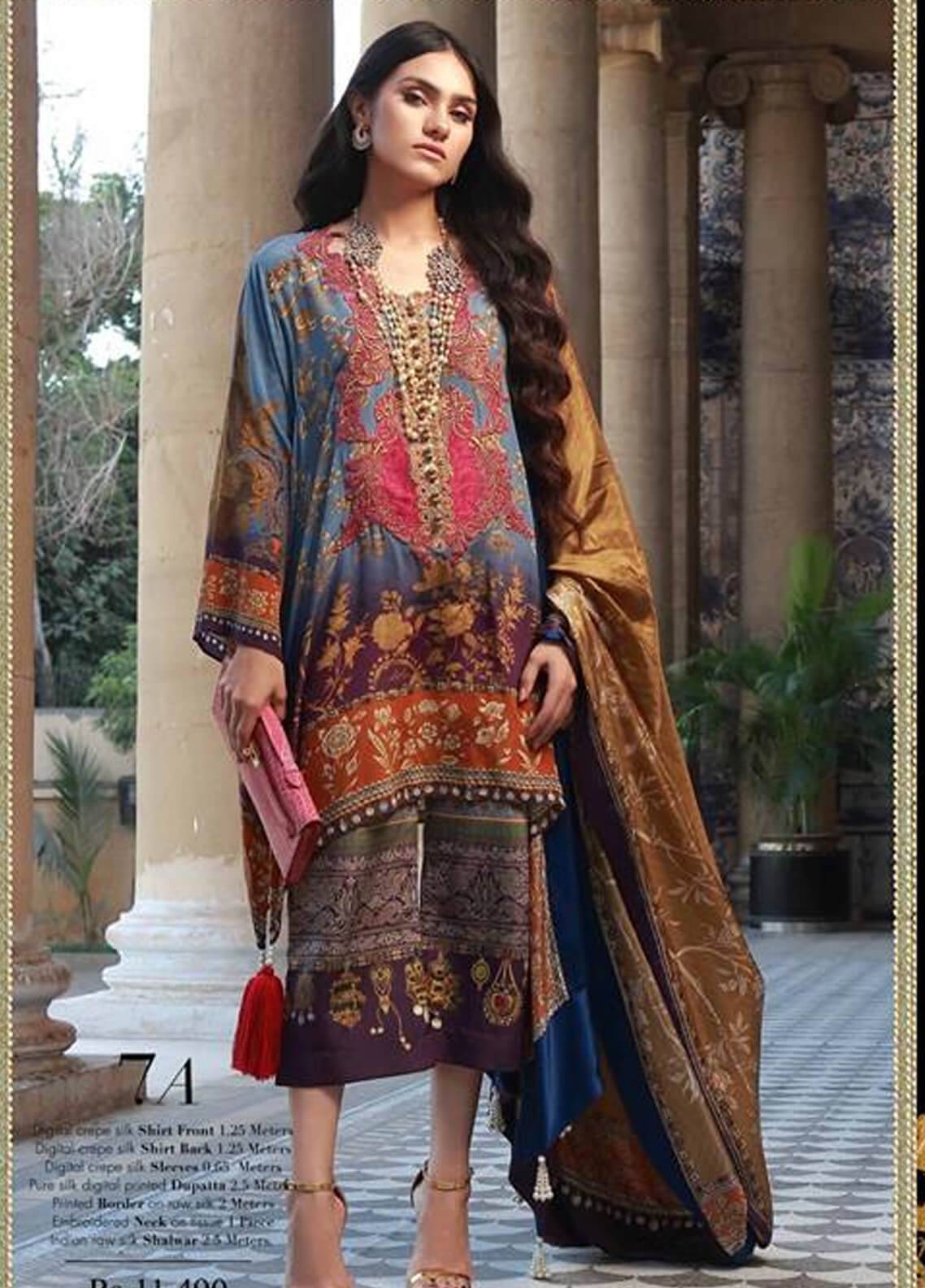 Sana Safinaz Designer Muzlin Luxury Lawn Dress