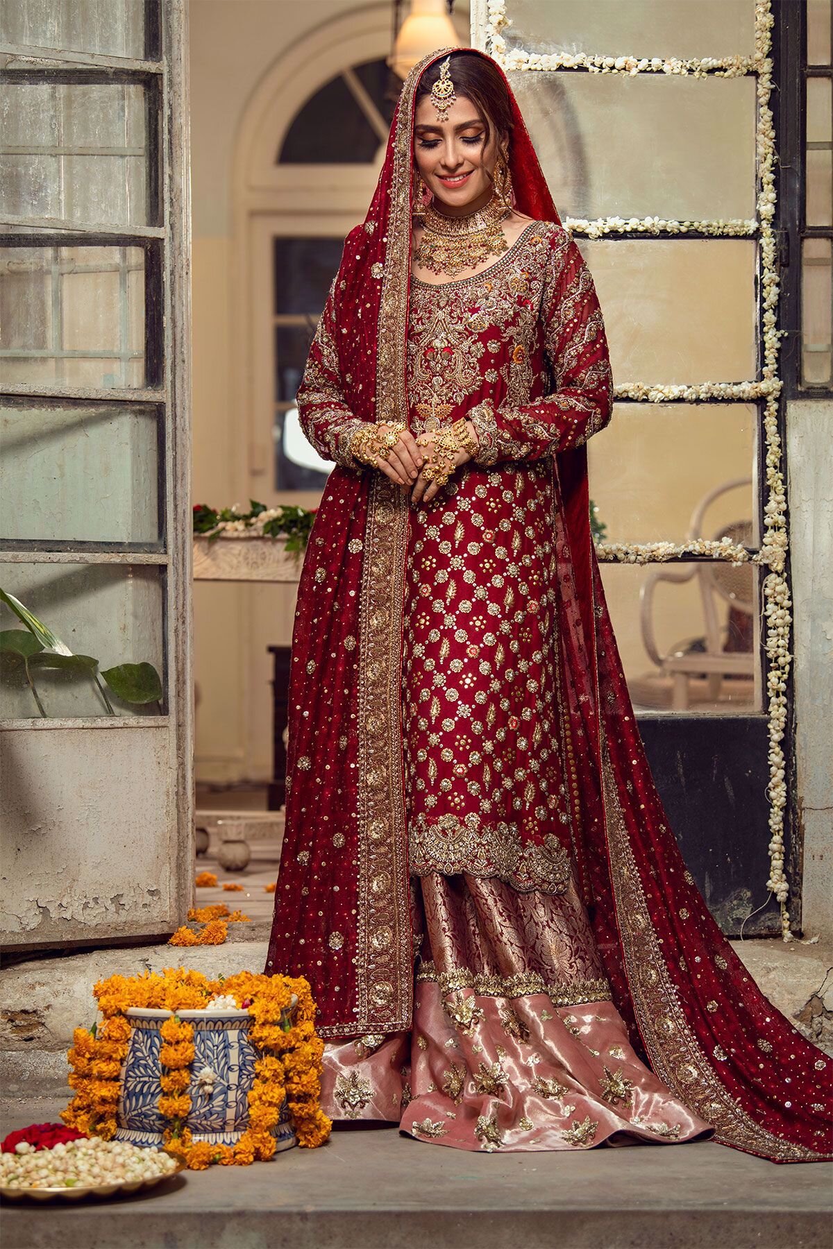 red-flared-skirt-patiala-salwar