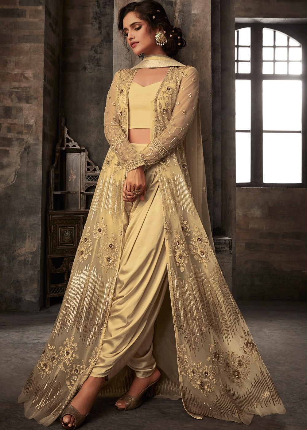 Dhoti Style Anarkali Suit