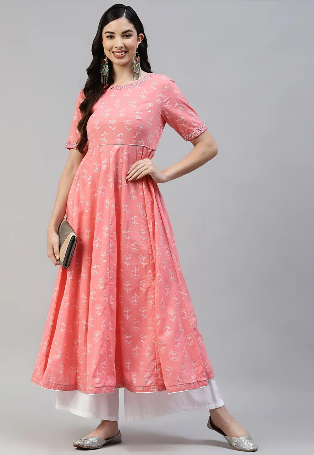 Anarkali Kurtis for Hourglass Women 