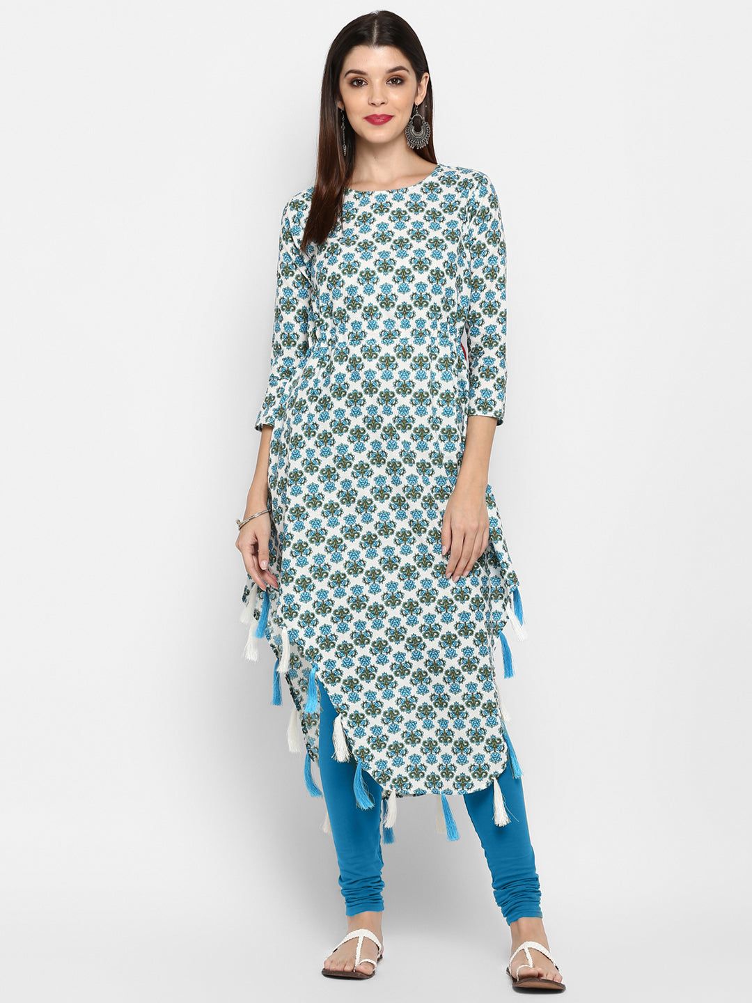 Tail-cut Kurtis for Hourglass and Pear Shaped Women