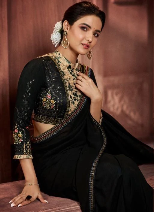 Black designer blouse for saree hotsell