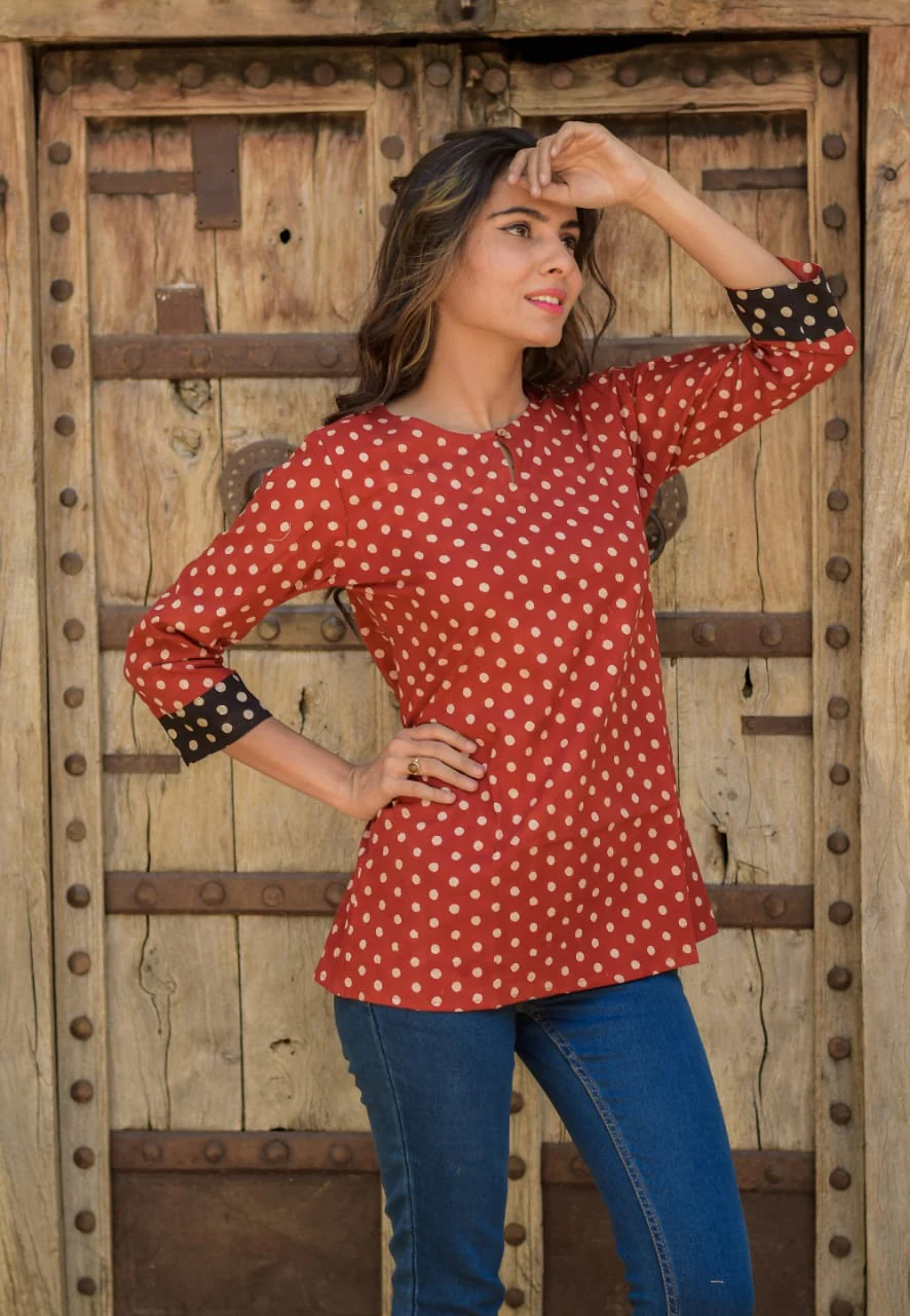 Red Kurti Design