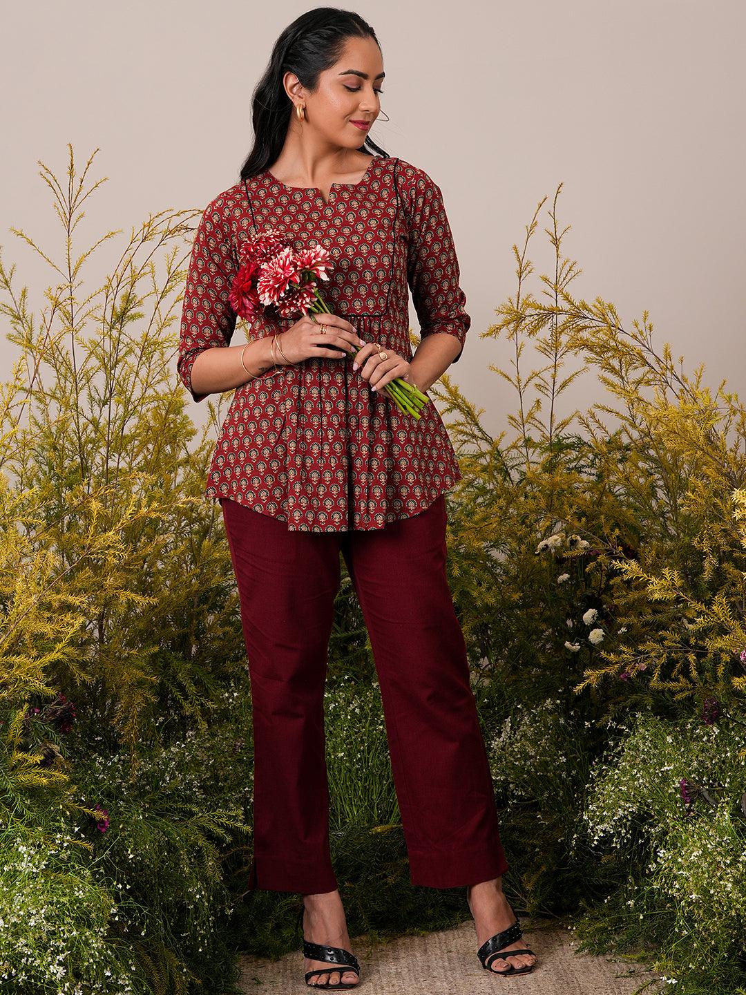 Red Kurti Design