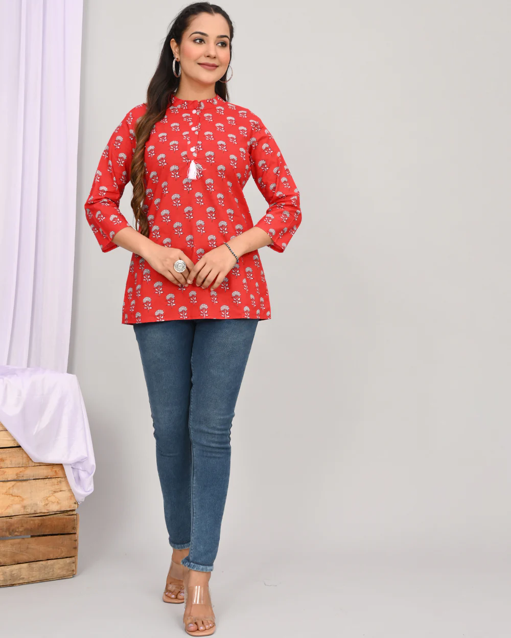 Red Kurti Design