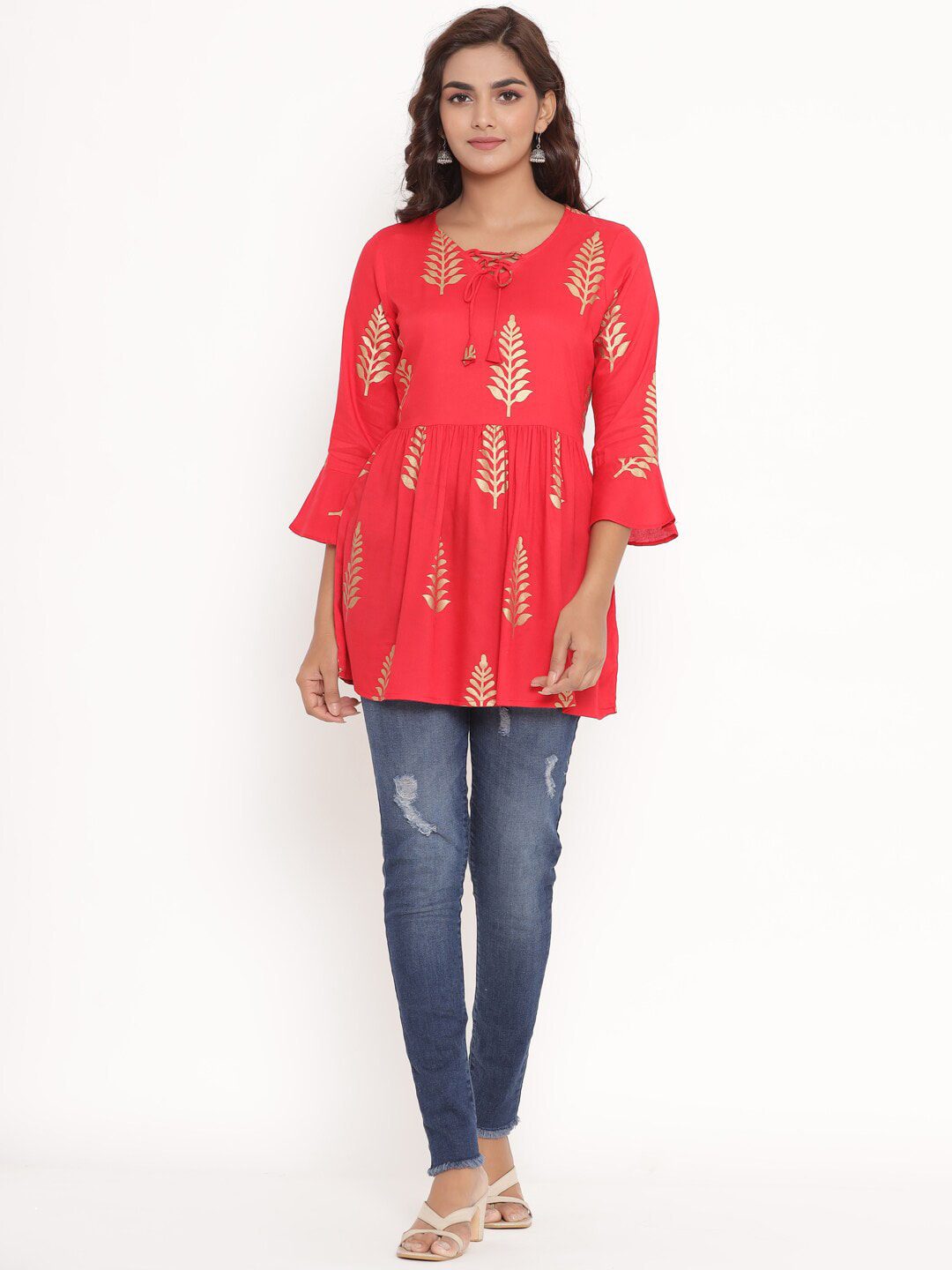 Red Kurti Design