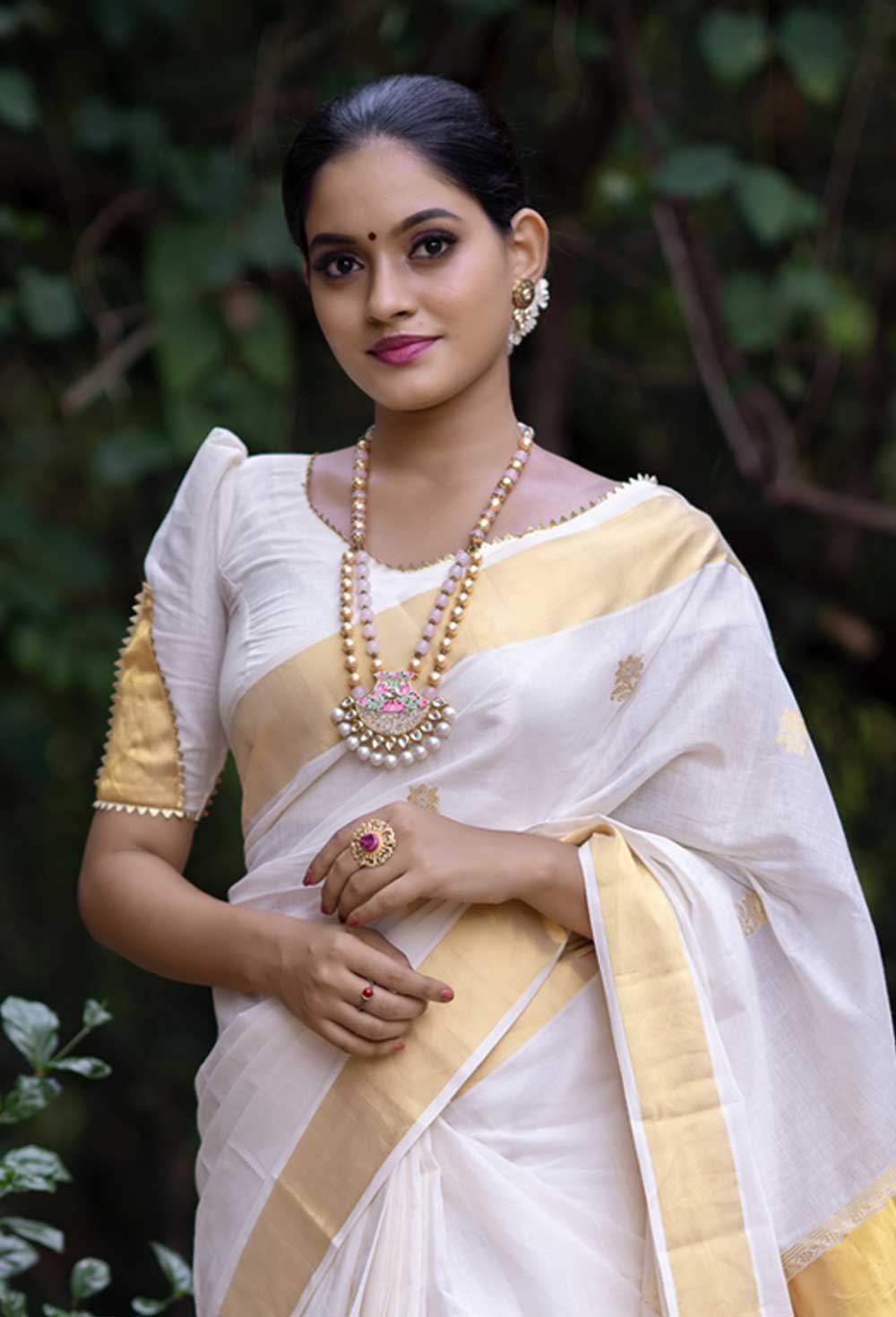 Neck Designs for Kerala Saree Blouses