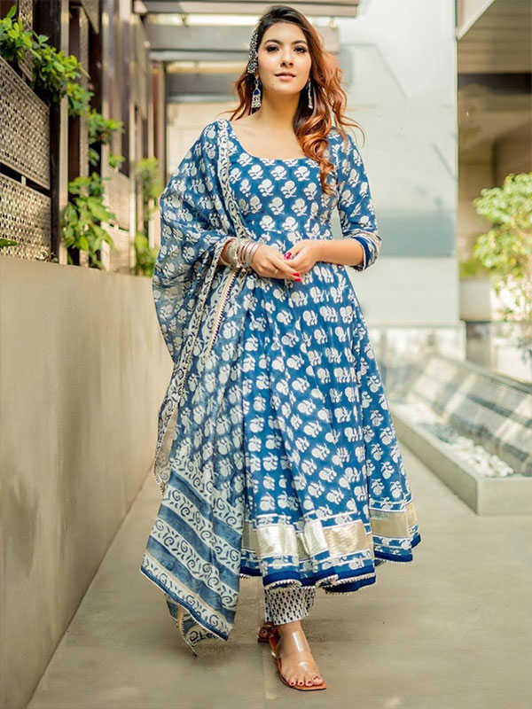 Cotton Anarkali Kurti Design