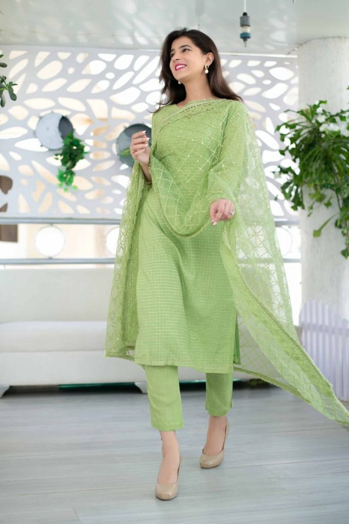 Long Net Kurti Designs