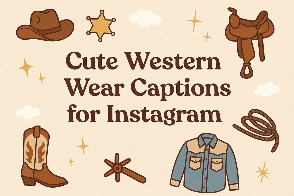 Cute Western Wear Captions for Instagram