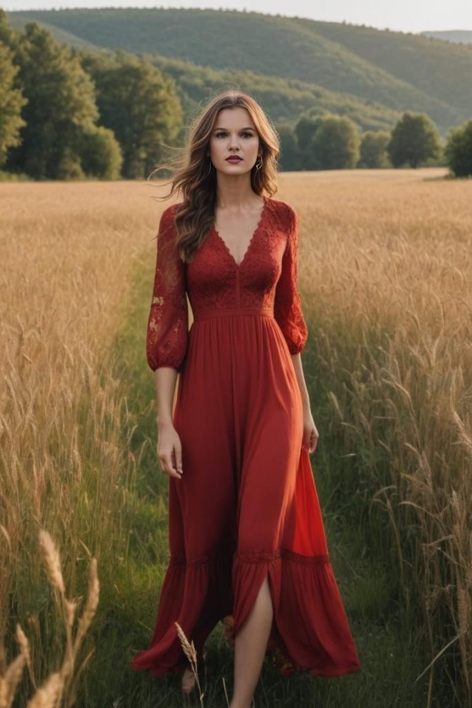 walking western dress