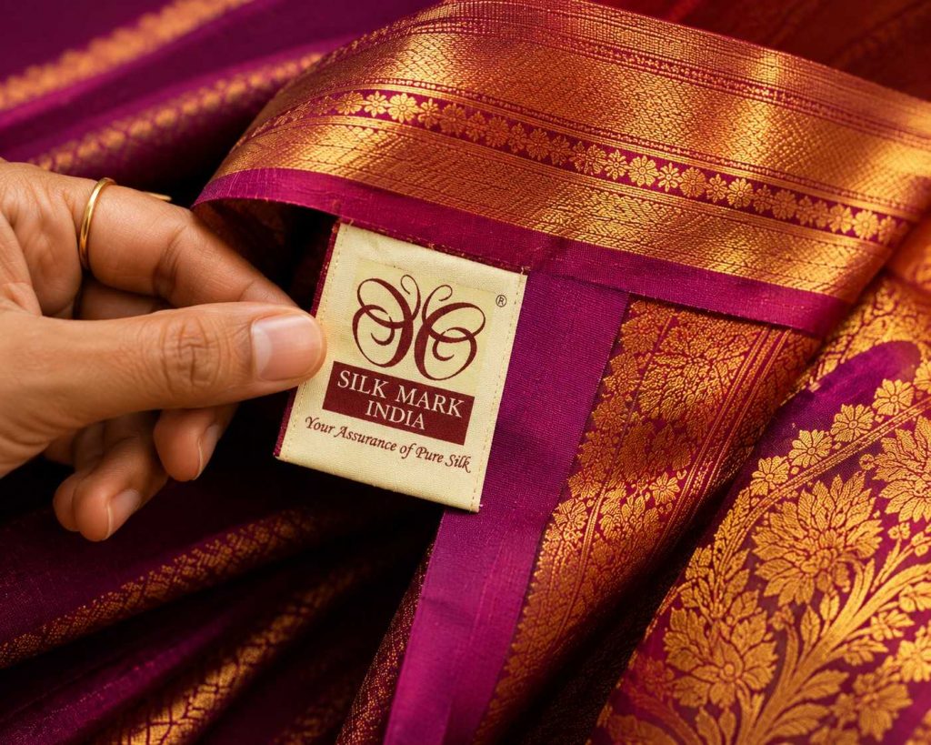 Certified Silk Mark for Kanjivaram Silk Saree