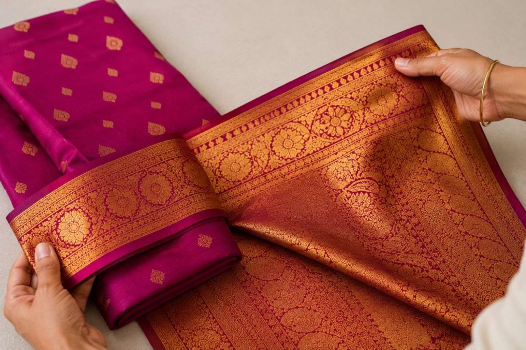 Examine the Borders and Pallu