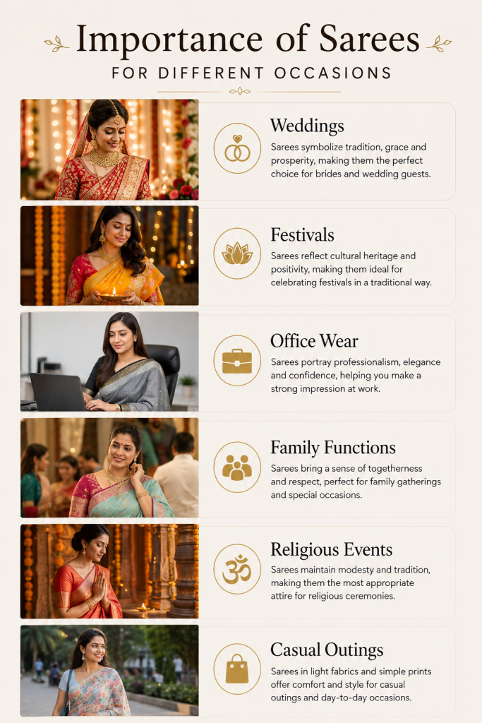 Importance of Sarees for Different Occasions