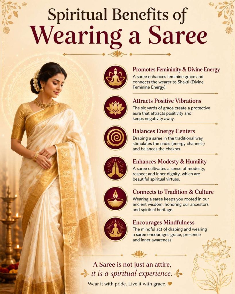 Spiritual Benefits of Wearing a Saree