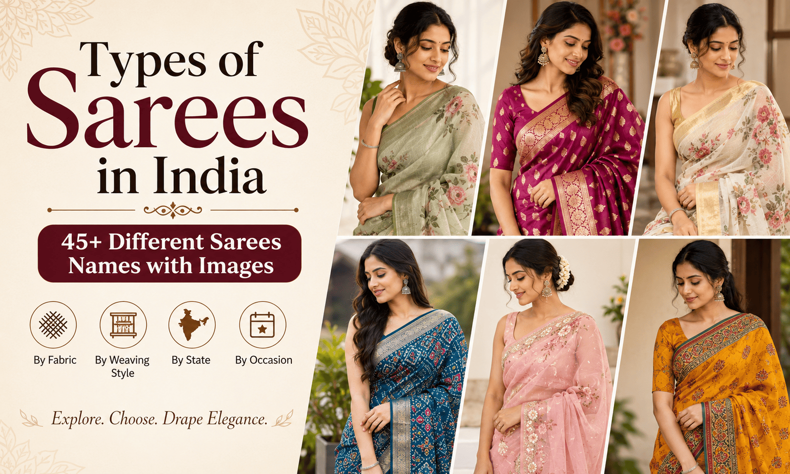Types of Sarees in India