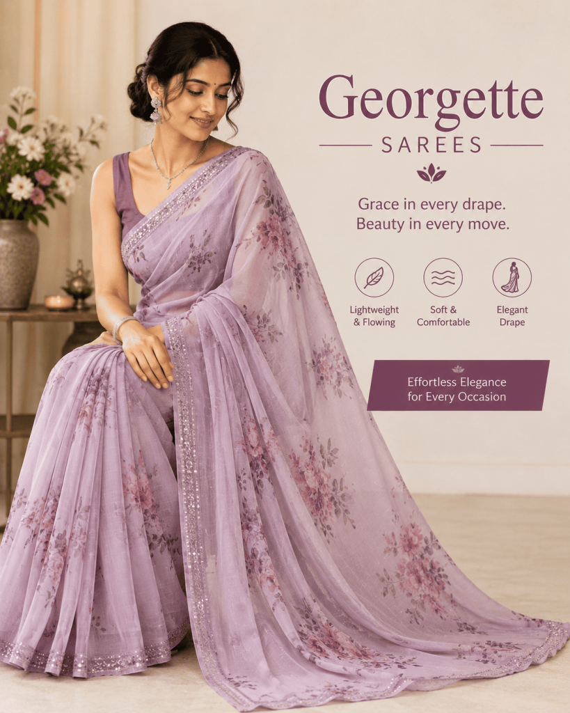 georgette sarees design