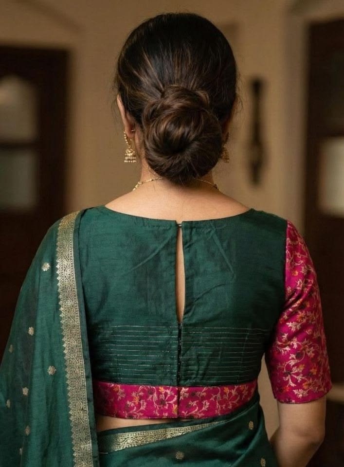 Blouse Designs for Cotton Silk Saree