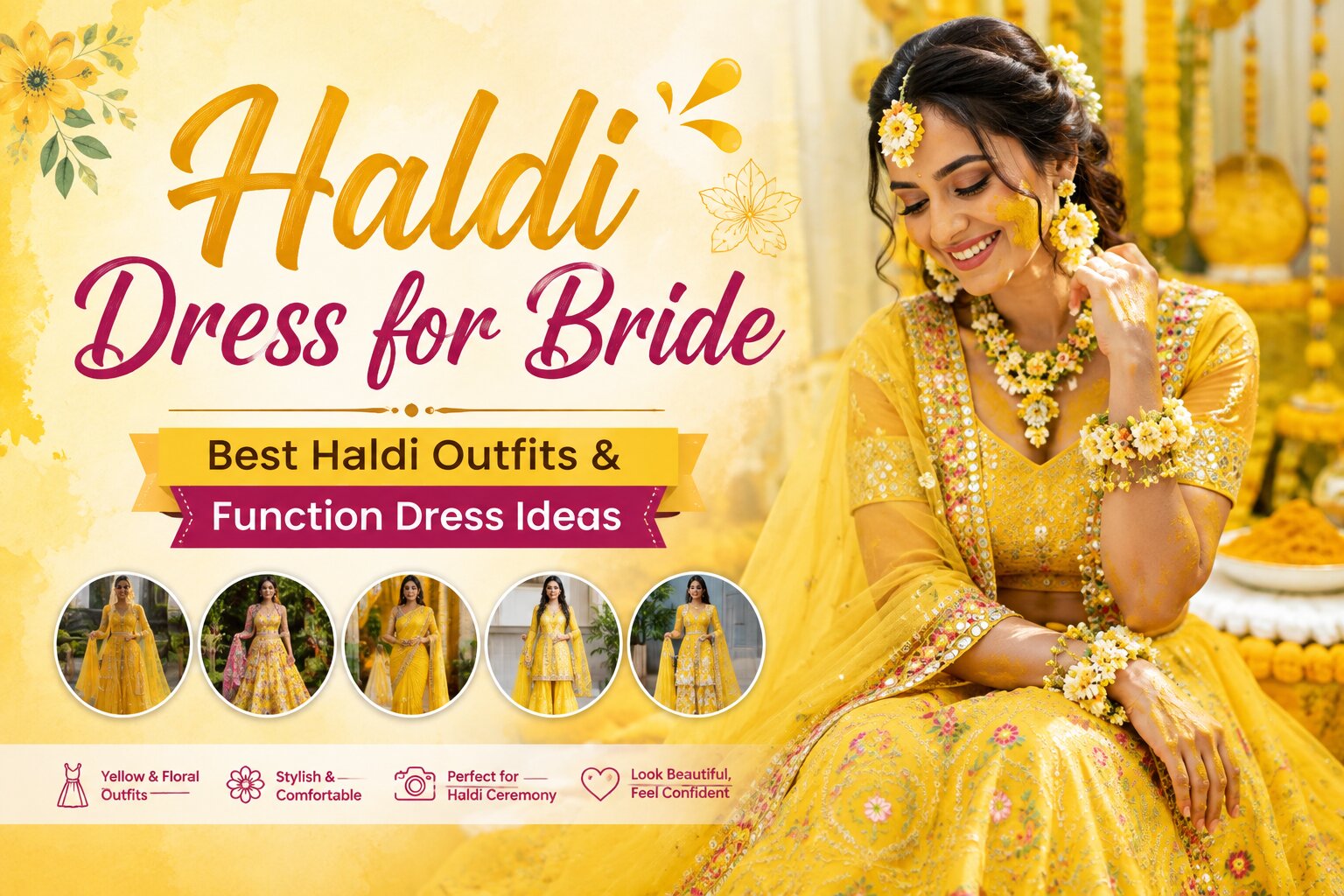 Haldi Dress for Bride: Best Haldi Outfits & Function Dress