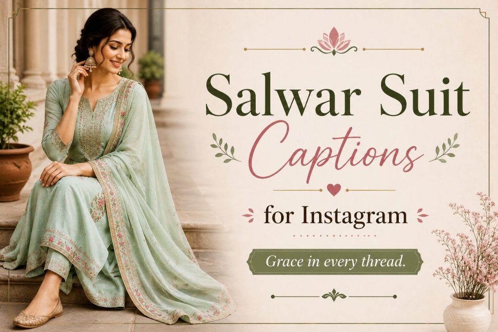 Salwar Suit Captions for Instagram