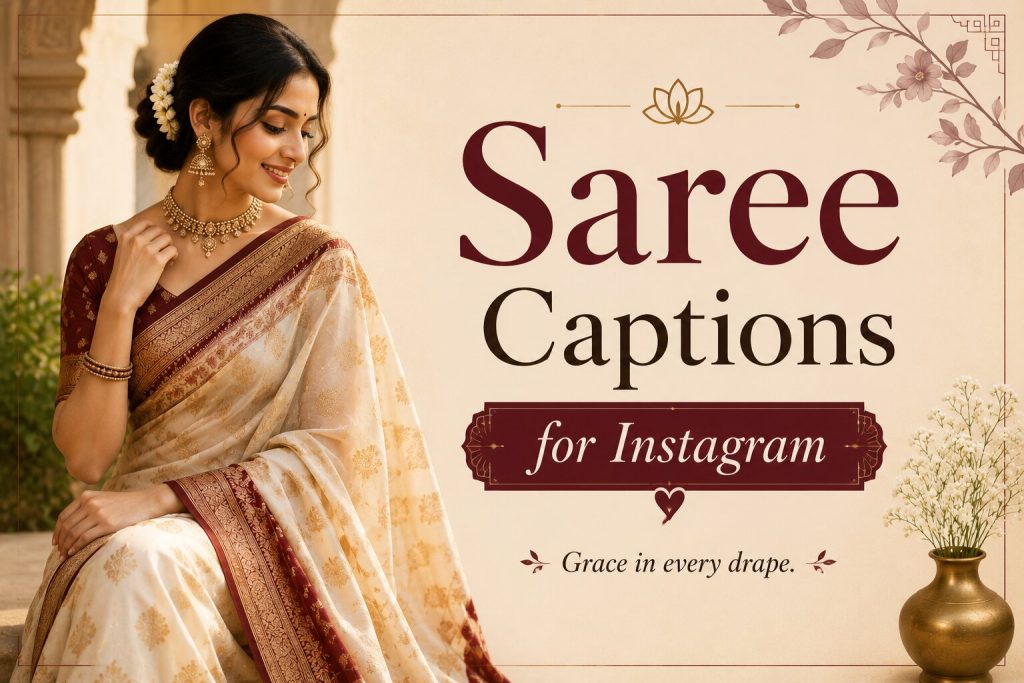 Saree Captions for Instagram