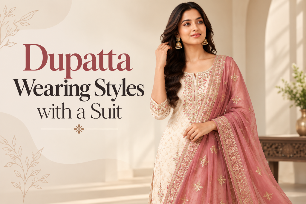 Dupatta Wearing Styles with a Suit