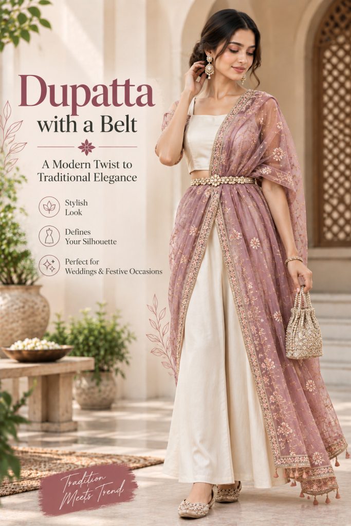 Dupatta with a Belt