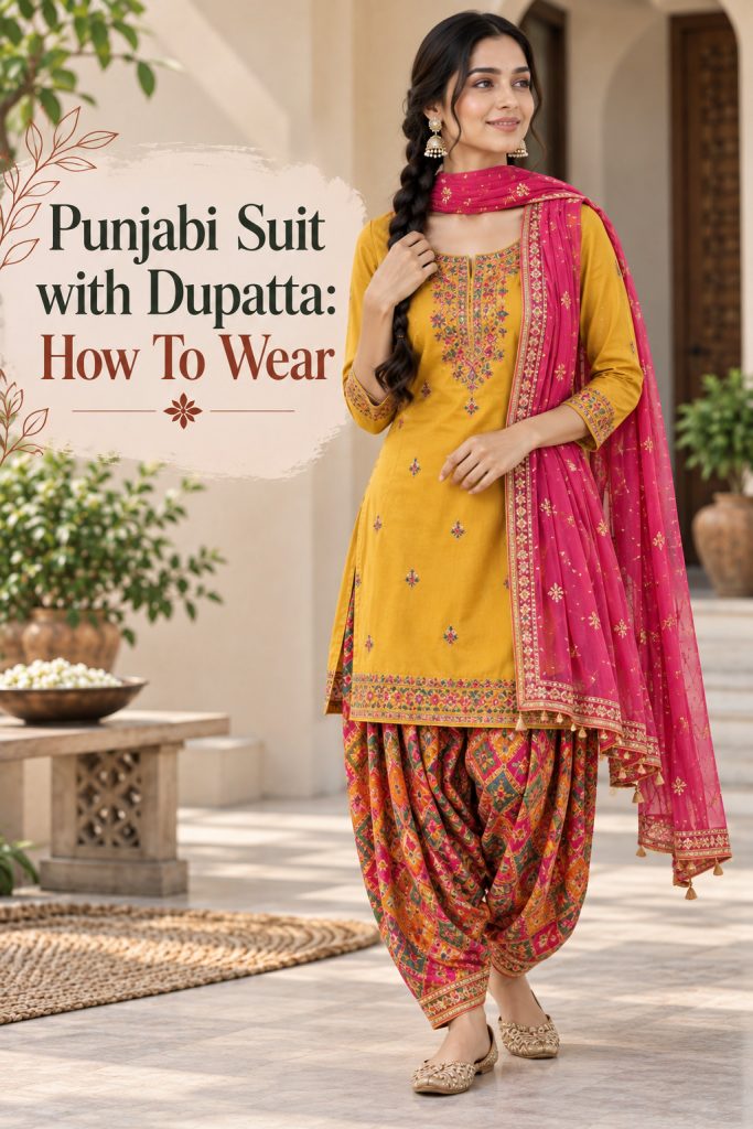 Punjabi Suit with Dupatta: How To Wear