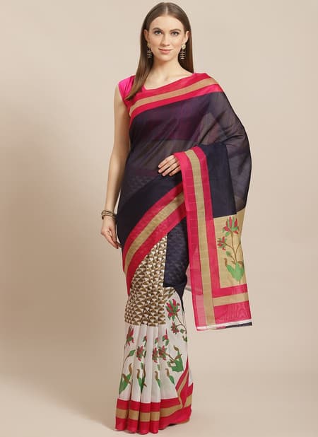 Office Wear and Party Wear Bhagalpuri Designer Saree Collections