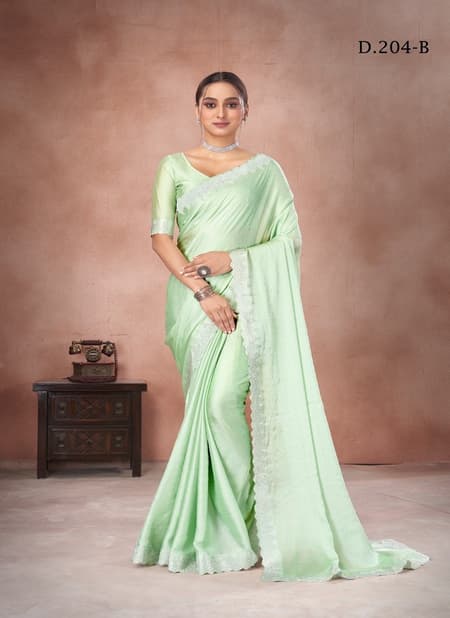204 A To 204 I By Suma Designer Satin Chiffon Festive Wear Saree Wholesale Suppliers In Mumbai