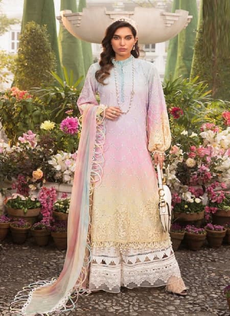 Deepsy Maria B Lawn 22 Vol 2 New Festive Wear Cotton Heavy Embroidery Pakistani Suits Collection