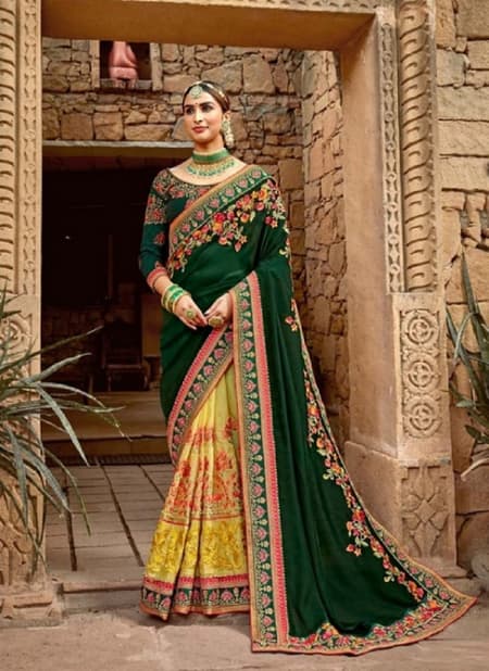 Kalista Khwaab 17 Nx Wedding Bridal Wear Embroidery Worked Heavy Latest Saree Collection
