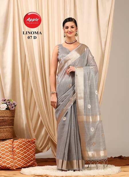 Linoma 07 By Apple Heavy Linen Woven Designer Sarees Wholesale Clothing Suppliers In India
