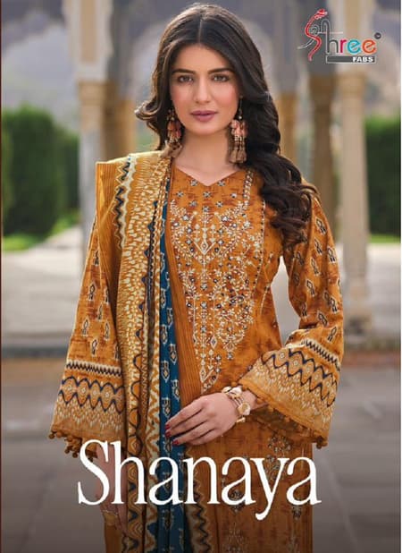 Shanaya By Shree Cotton Embroidery Pakistani Suits Wholesale Market In Surat