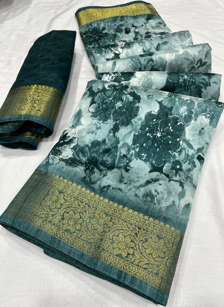 Small Flower By Wow Tussar Silk Printed Sarees Catalog