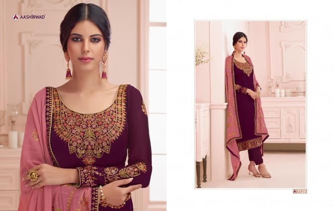 Nirva Latest New Designer Party Wear Wedding Suit With Beautiful Neck Design 