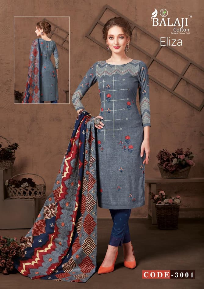 Balaji Eliza Vol 3 Present Latest Designer Printed Pant Style Regular Wear Salwar Suit Collection  