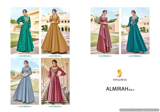 Stylemax Almirah 5 Premium Festive Wear Wholesale Gown Collection