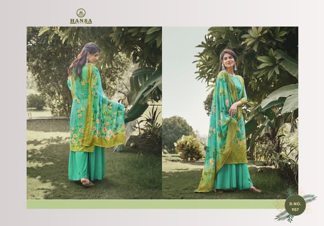 HANSA VANSHIKA Latest fancy Festive Wear Georgette Digital Print With Work Heavy Salwar Suit Collection