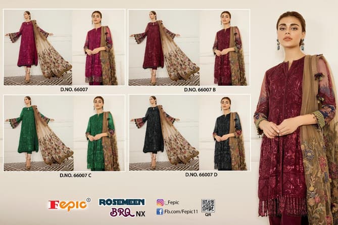 Fepic ROSEMEEN Georgette Pakistani Designer Salwar Suit Collections