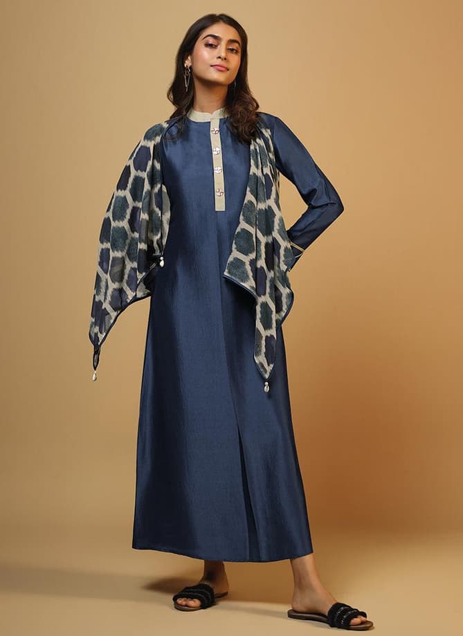 Spark Om tex Casual Wear Printed Kurtis with scarf