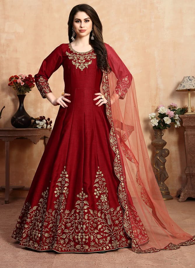 Anaya Eid Special New Designer Floor Length Art Silk Anarkali Suits Collection
