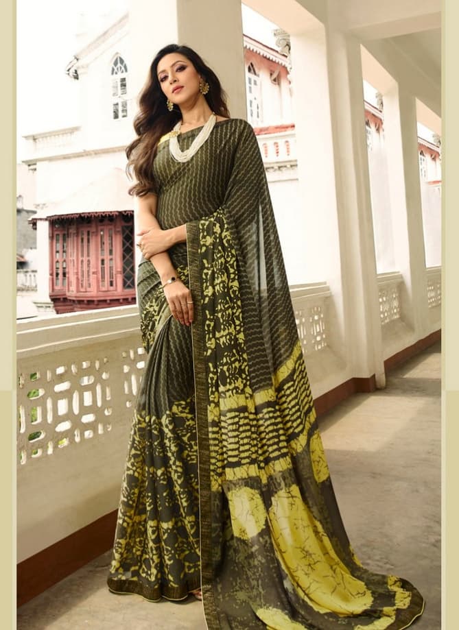 Vinay Rangoli Silk Designer Printed sarees With Banglory Silk Blouse Collections